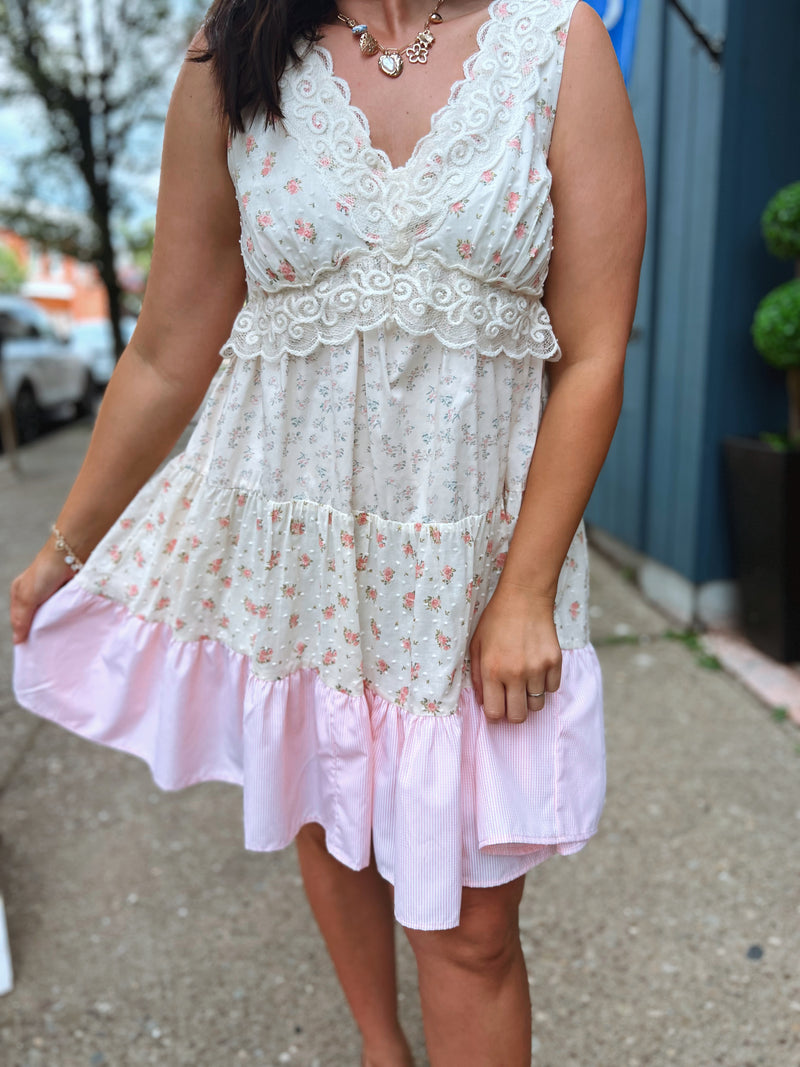 Chasing Blooms Mini Dress