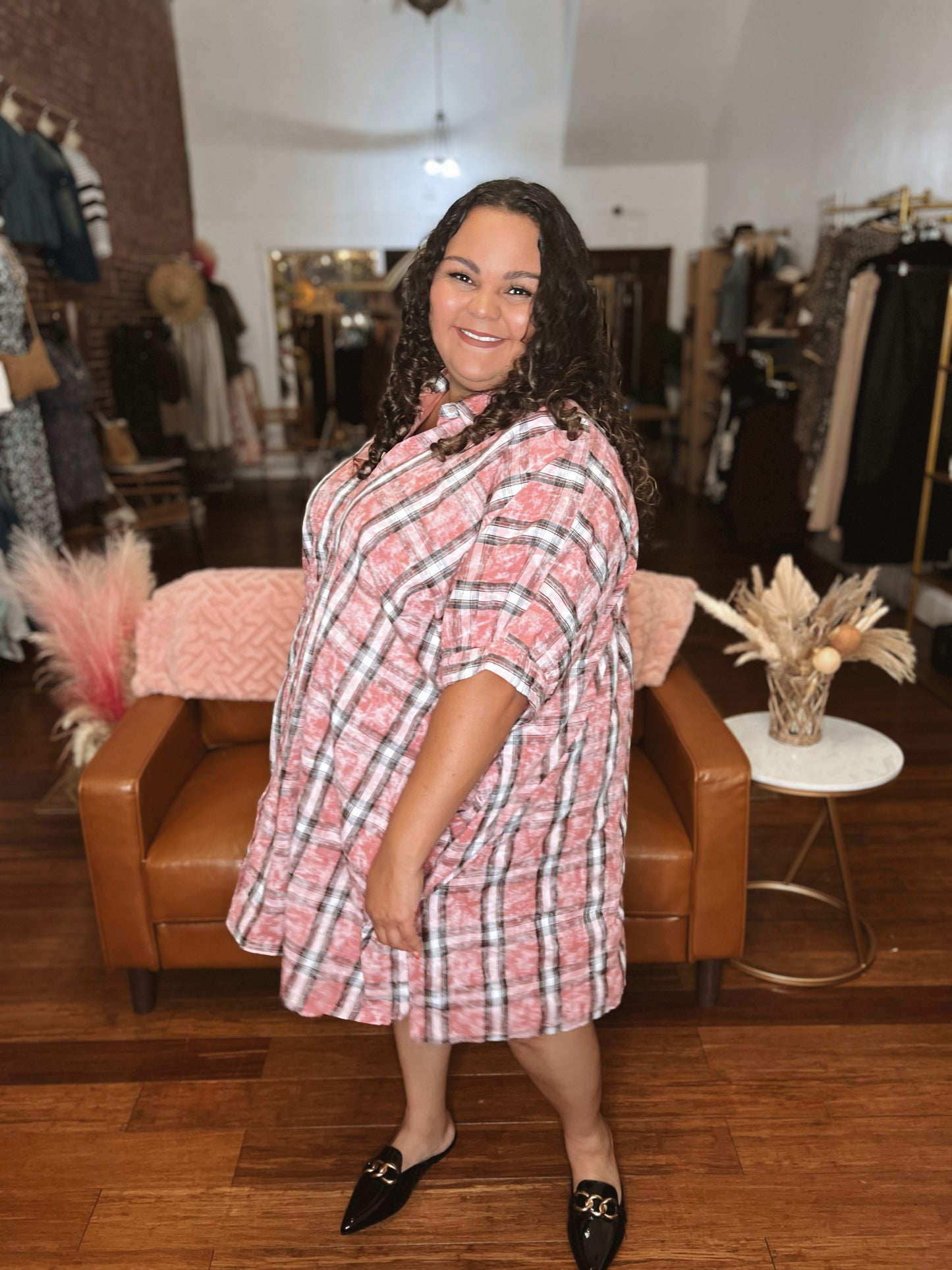 *Final Sale* Sippin' Cider Mini Dress