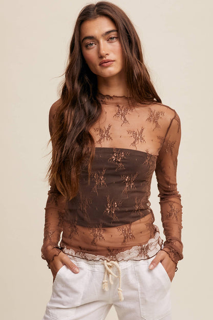 Head Turner Sheer Top