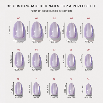 Mermaid's Tail Press-On Nails