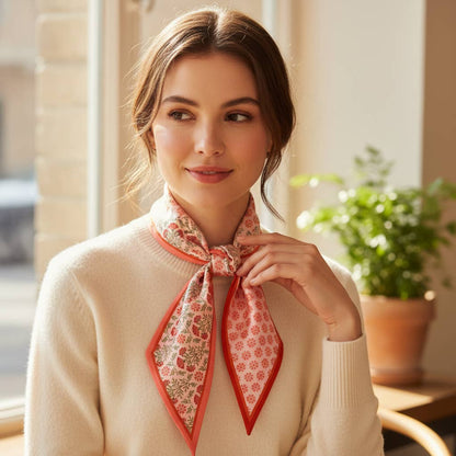 Everbloom Dusty Rose Twirl & Tie Scarf