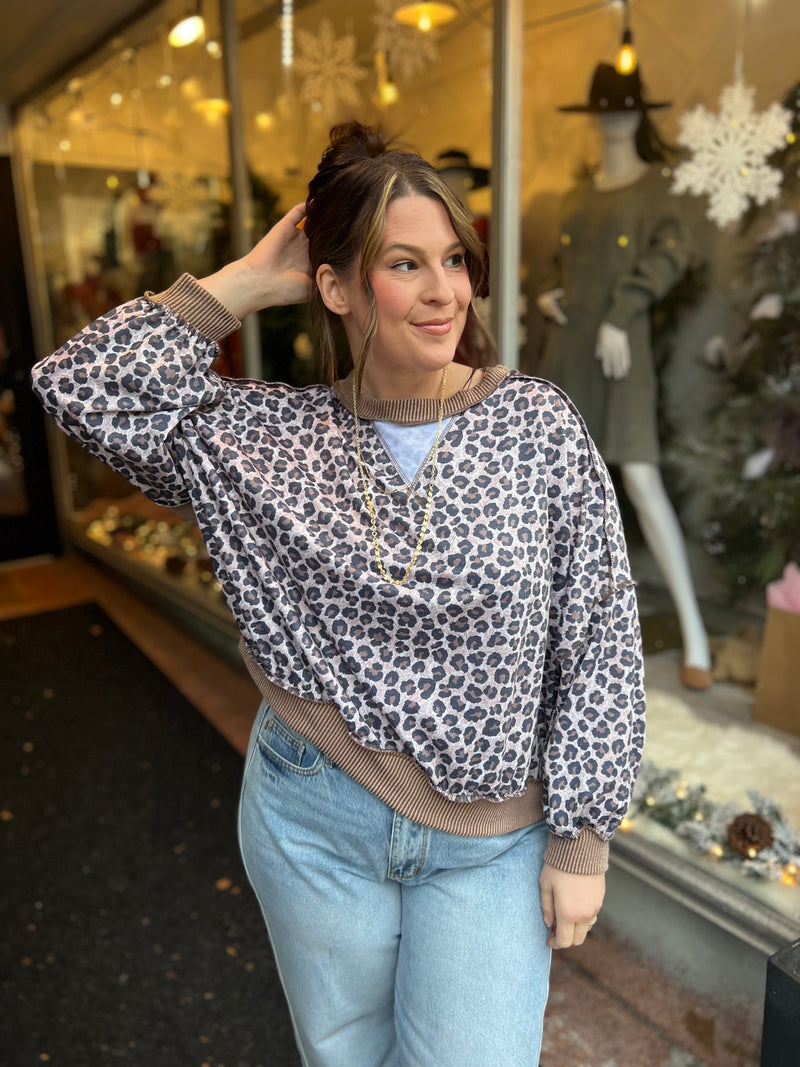 Chase Me Leopard Top