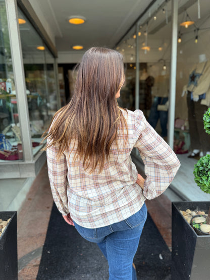 Hometown Checker Blouse