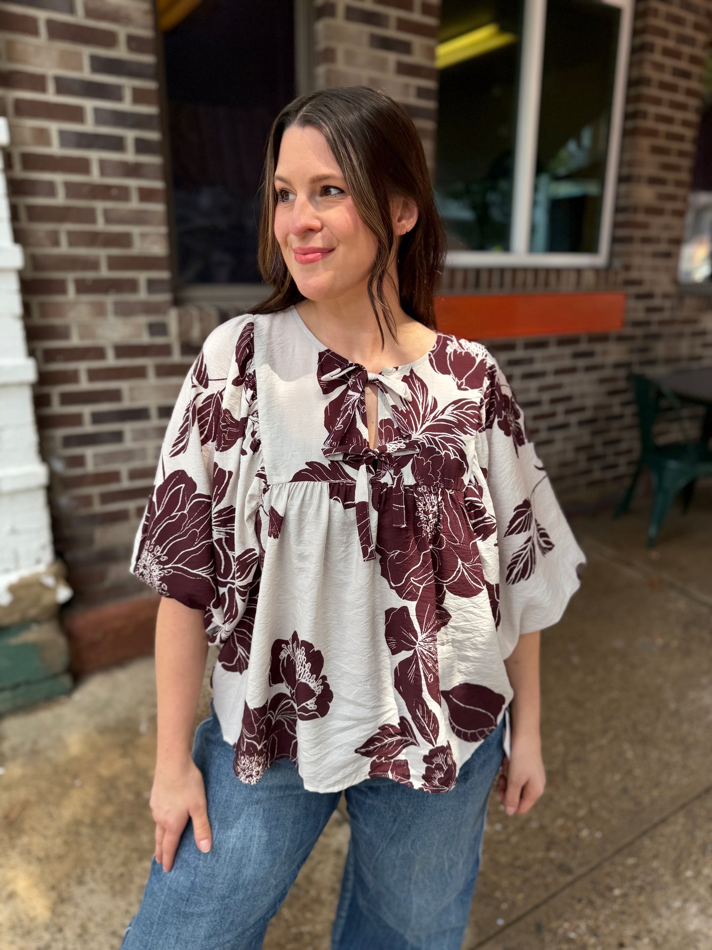 All For You Floral Blouse