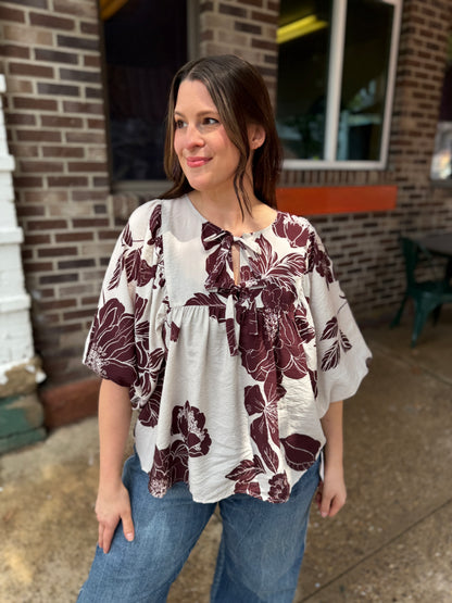 All For You Floral Blouse