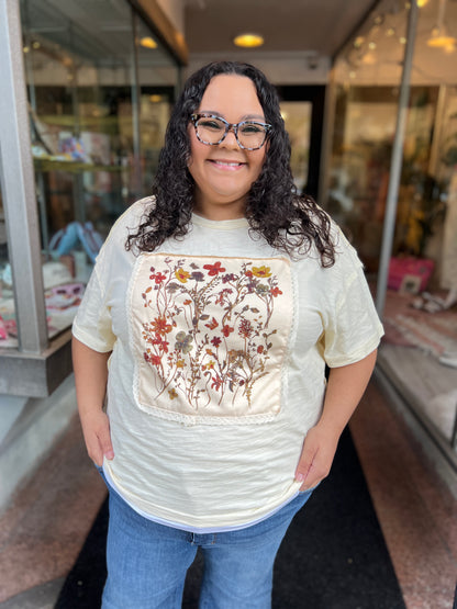 Floral Patchwork Tee