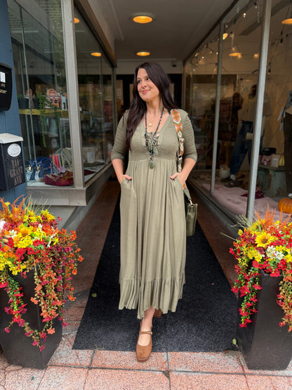Olive You Maxi Dress