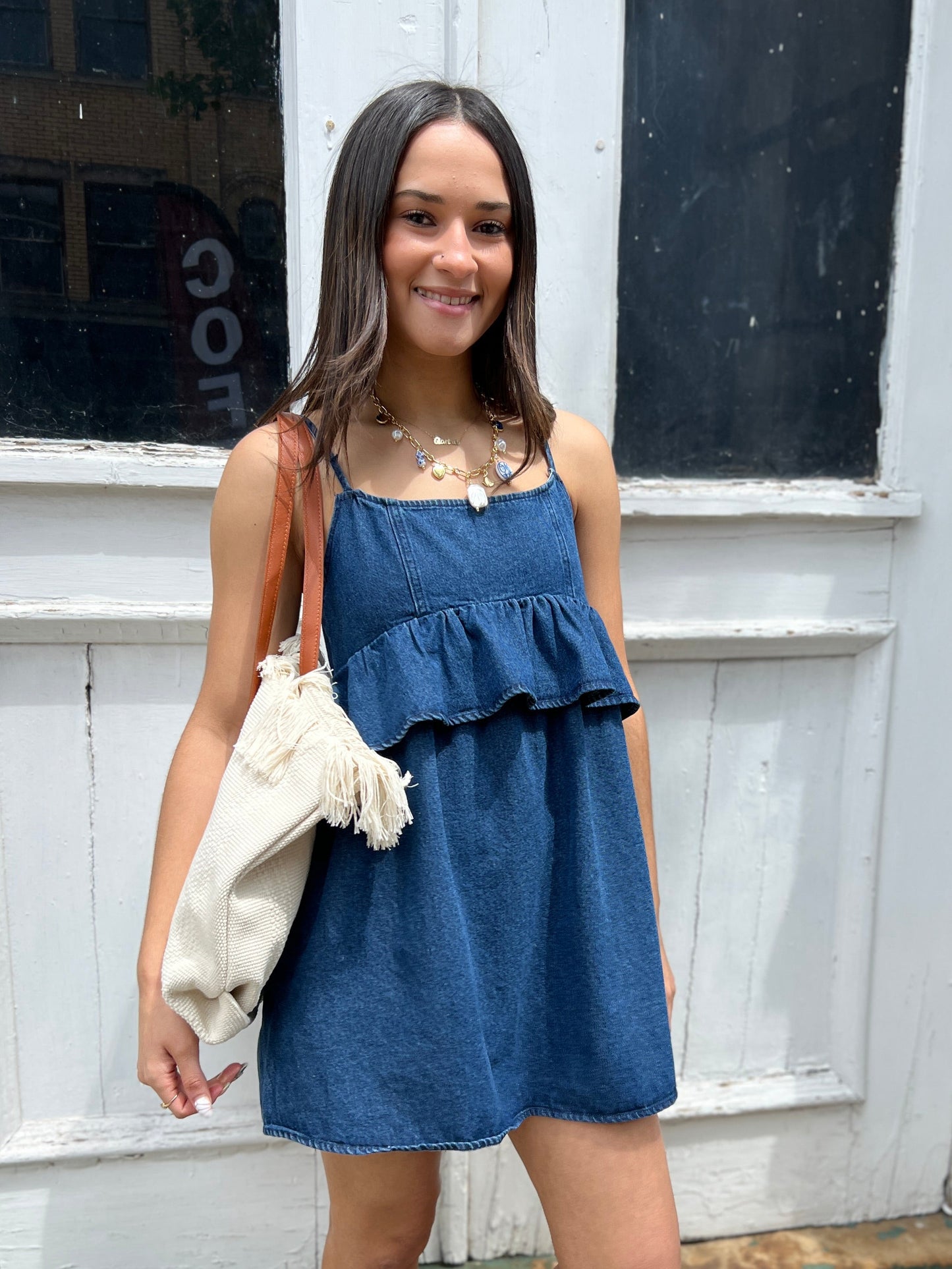 Do You Love Me Denim Dress