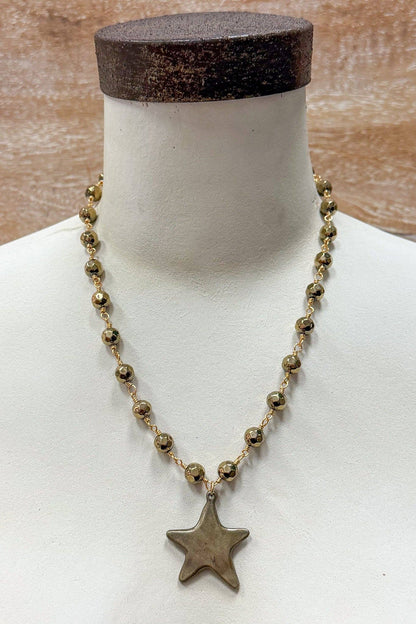 Talus Bronze Star Necklace