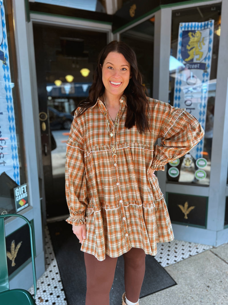 Oh Please Plaid Dress