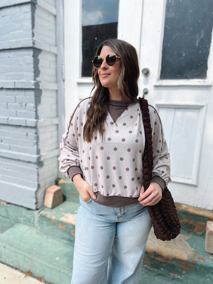 Never Bothered Polka Dot Top