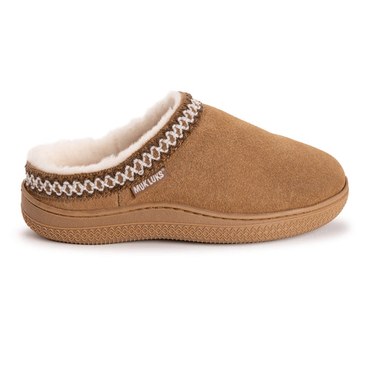 MUK LUKS Jordi Clog Suede Slippers