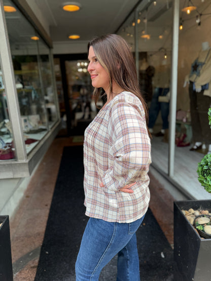 Hometown Checker Blouse