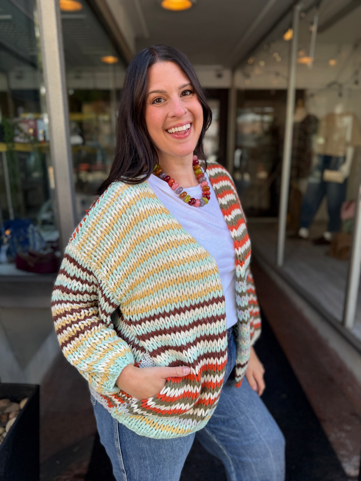 Comfy Dream Stripe Cardigan