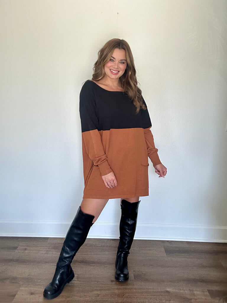 On The Move Sweater Dress