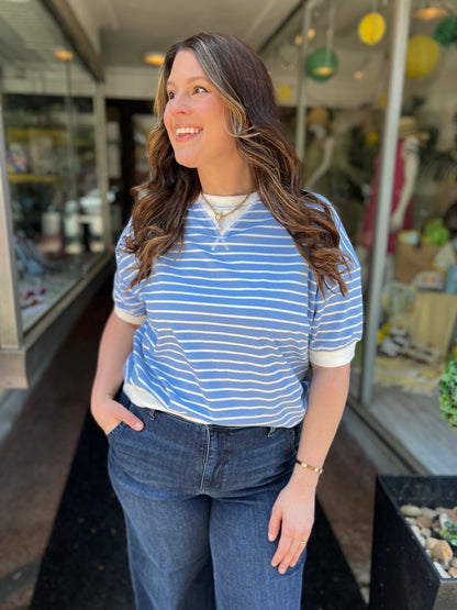 In Your Head Striped Tee