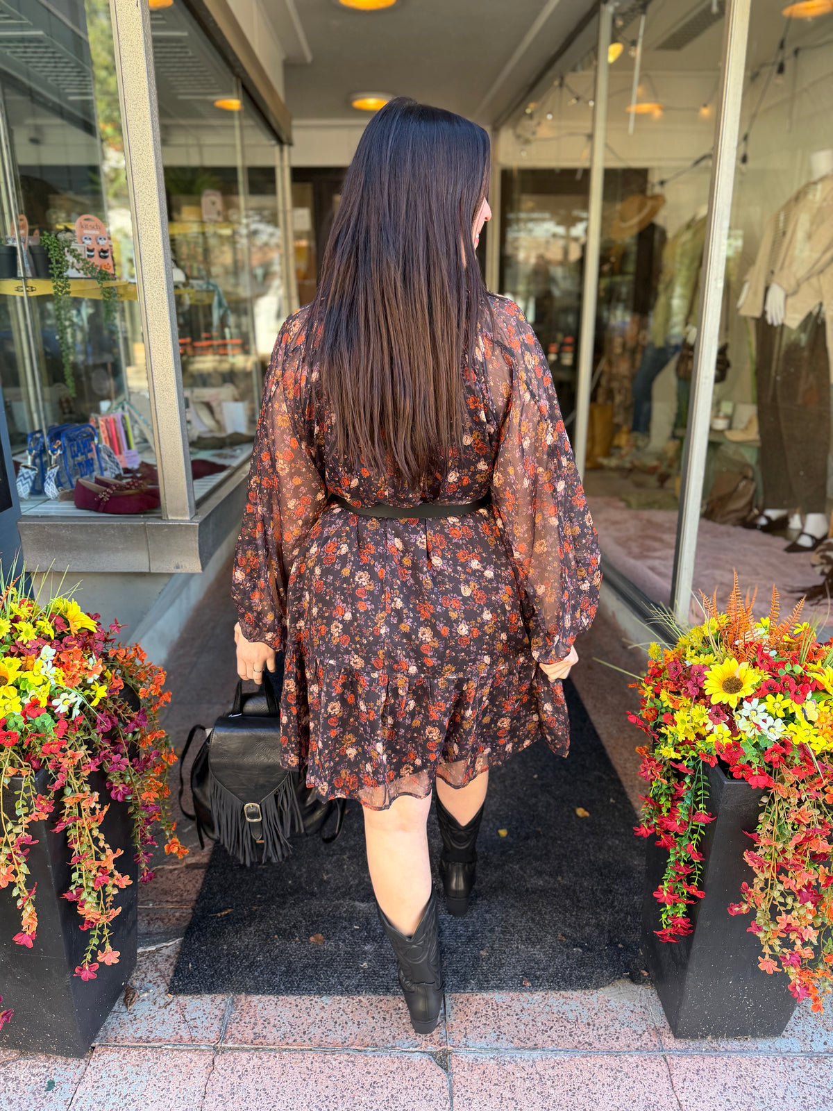 Thorns And Roses Mini Dress