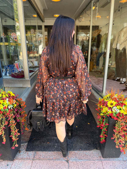 Thorns And Roses Mini Dress