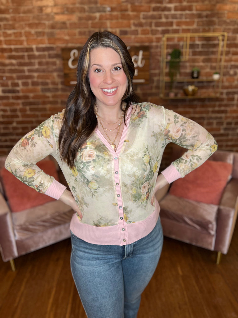 Sweet Scent Mesh Cardigan