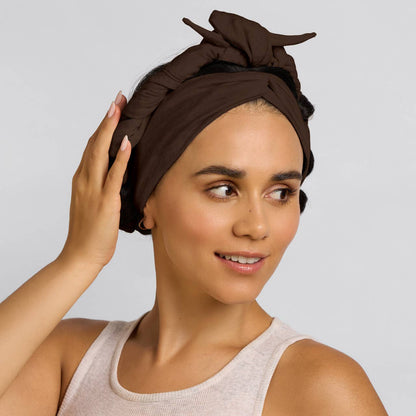 Brown Heatless Curling Headband