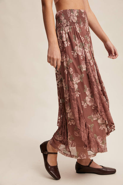 Rose Garden Midi Skirt