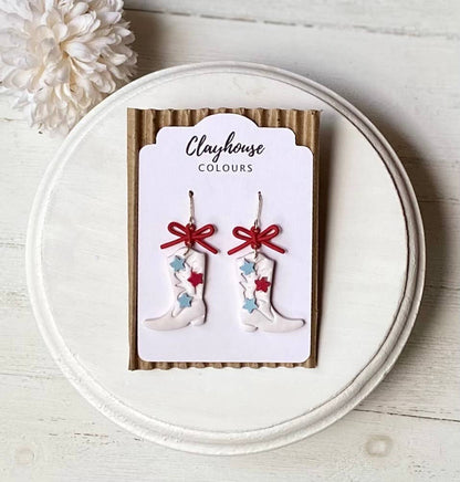 Fourth of July Handmade Earrings