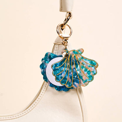 Seashell Mirror Bag Charm