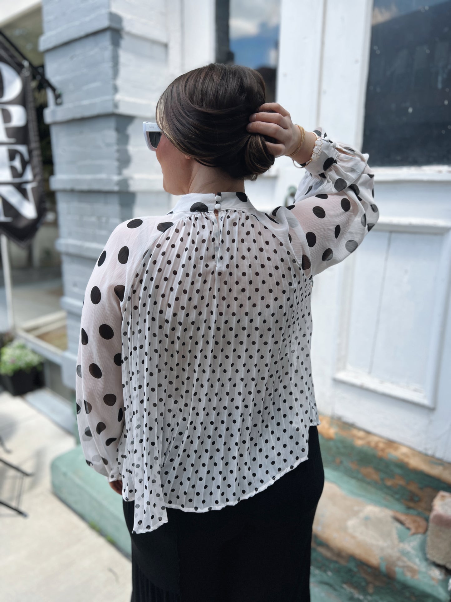 Classy You Polka Dot Blouse
