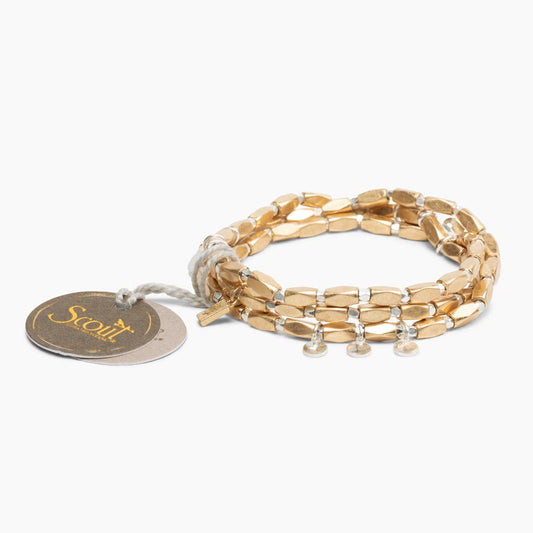 Gold & Silver Disc Metal Wrap