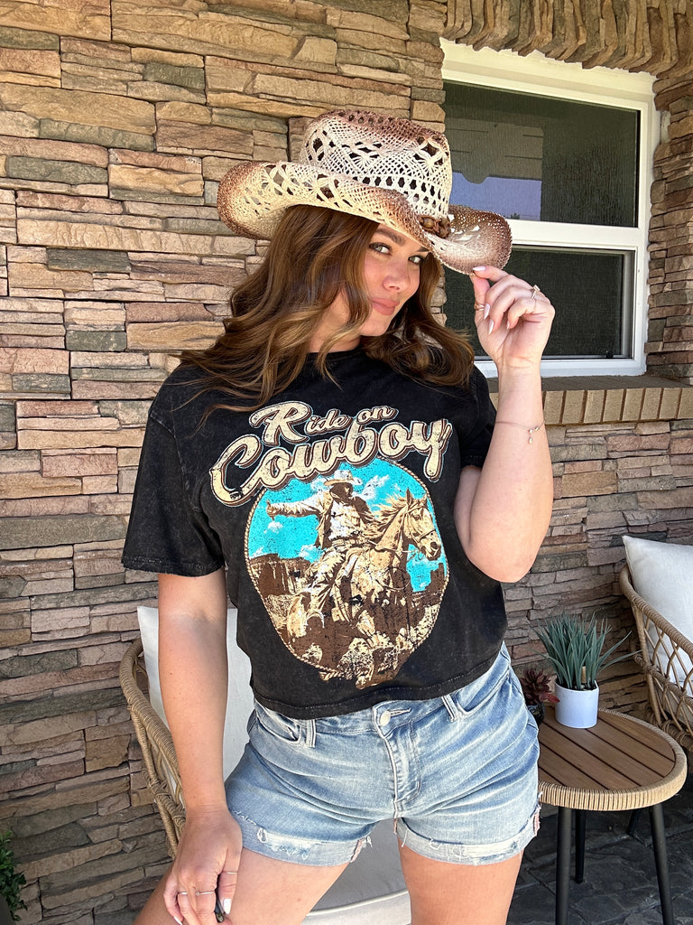 Ride On Cowboy Tee