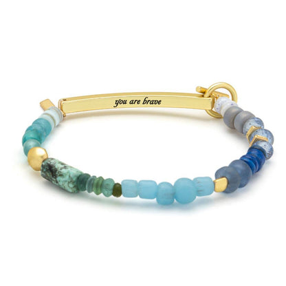 Brave Hidden Message Bracelet