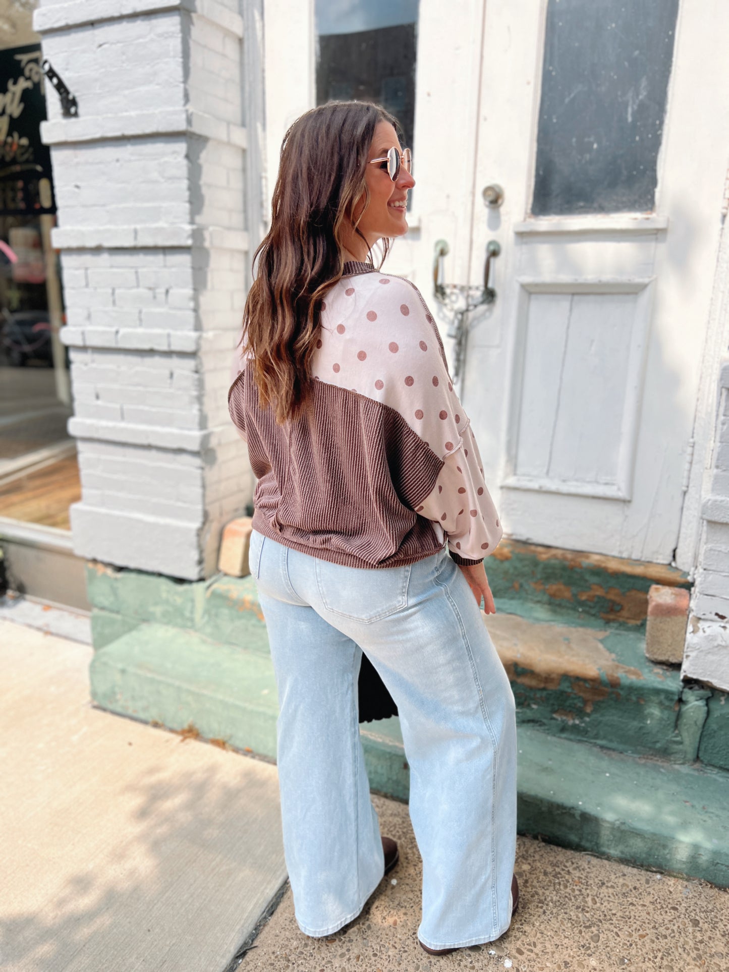 Never Bothered Polka Dot Top