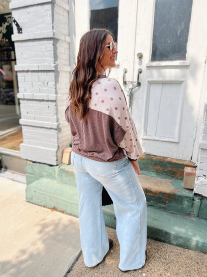 Never Bothered Polka Dot Top