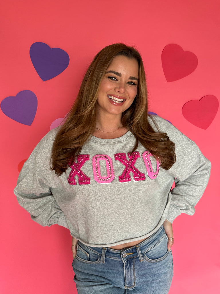 XOXO Rhinestone Sweatshirt