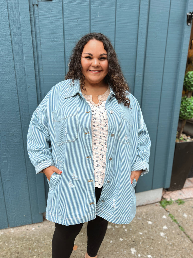 Everything Right Denim Shacket