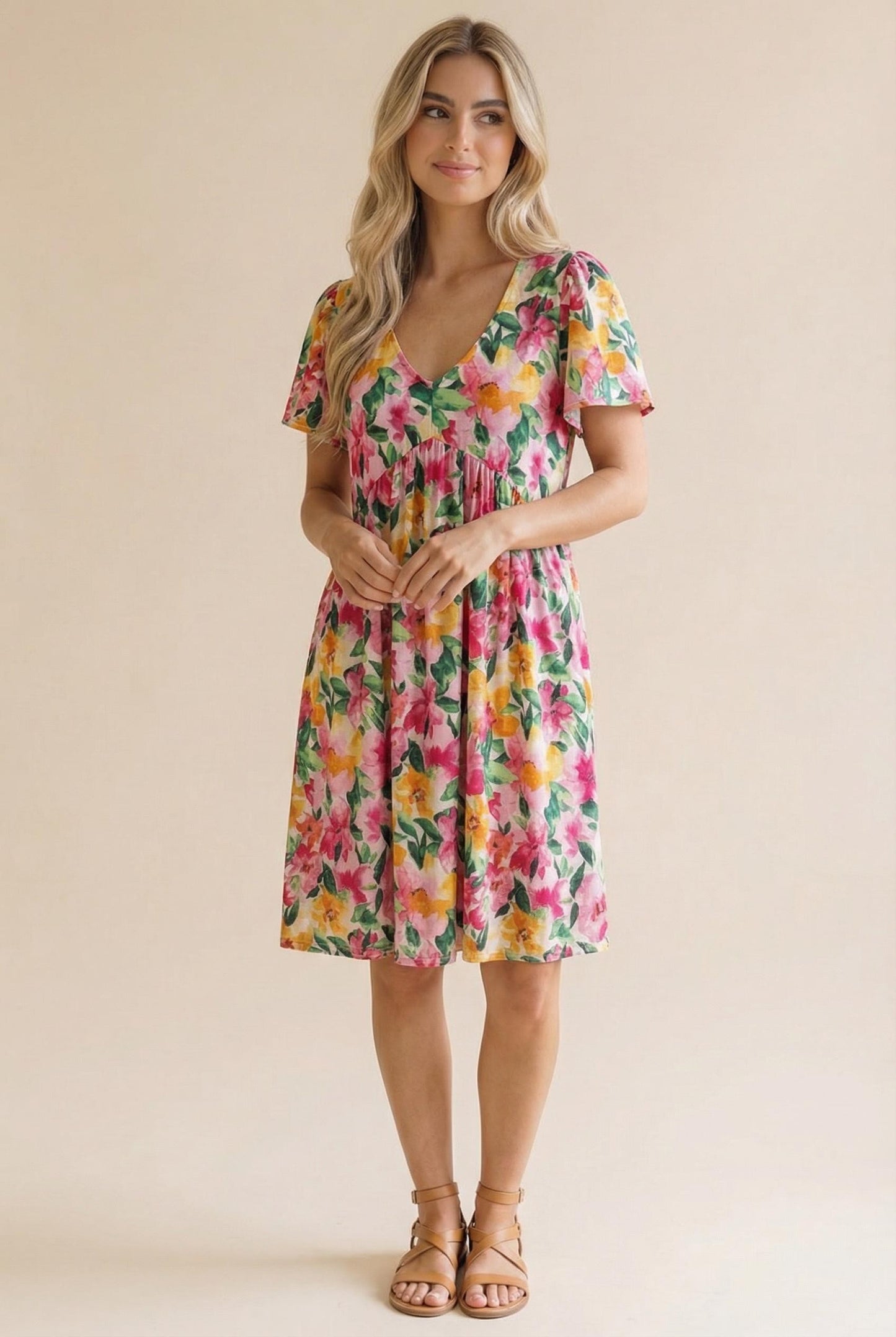 Petal Breeze Babydoll Dress