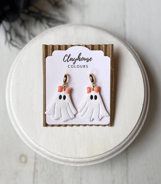 Bow Ghost Earrings