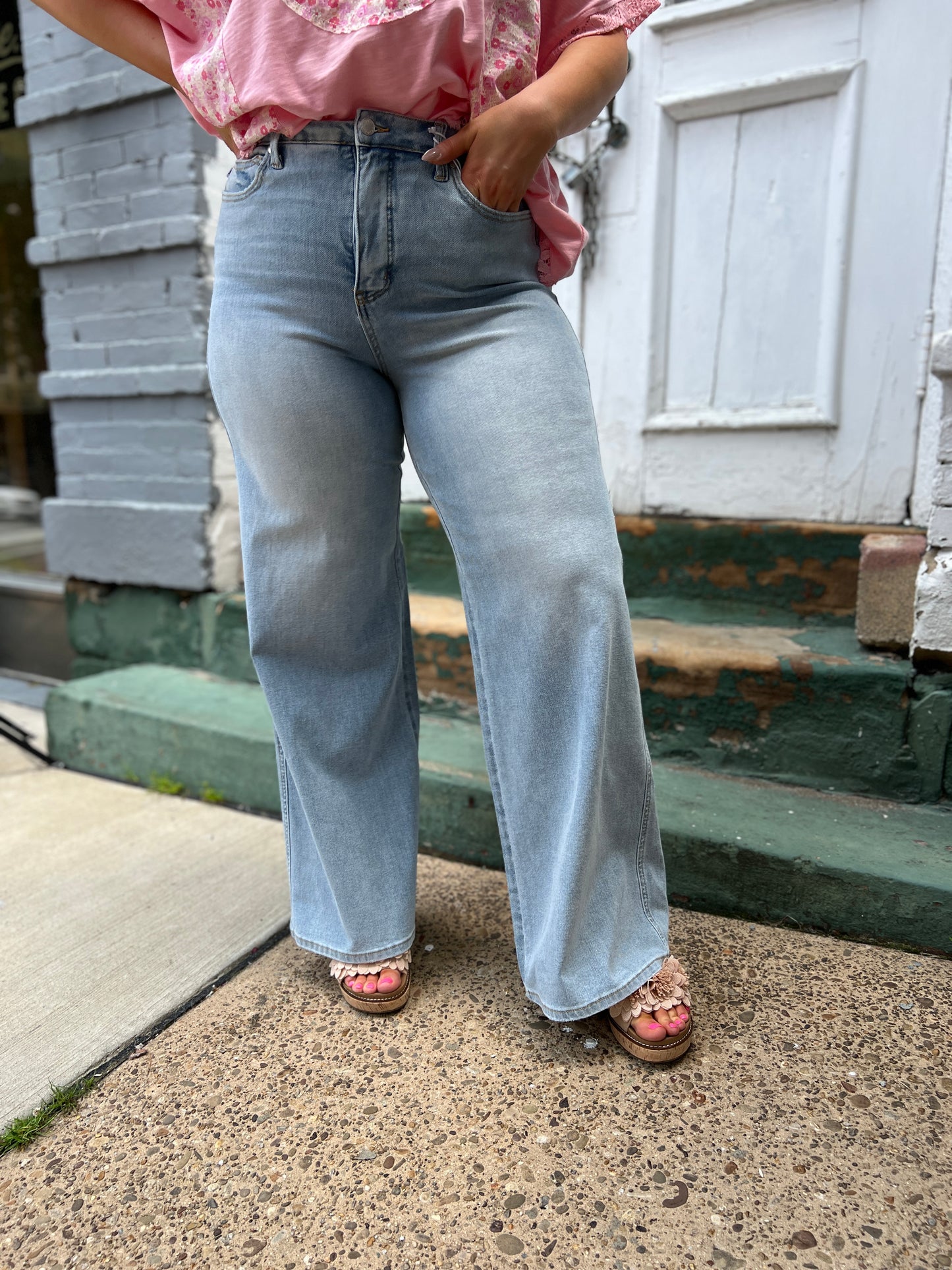 Judy Blue Retro Wide Leg Jeans