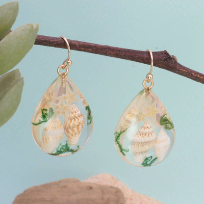 Sea Shell Acrylic Earrings
