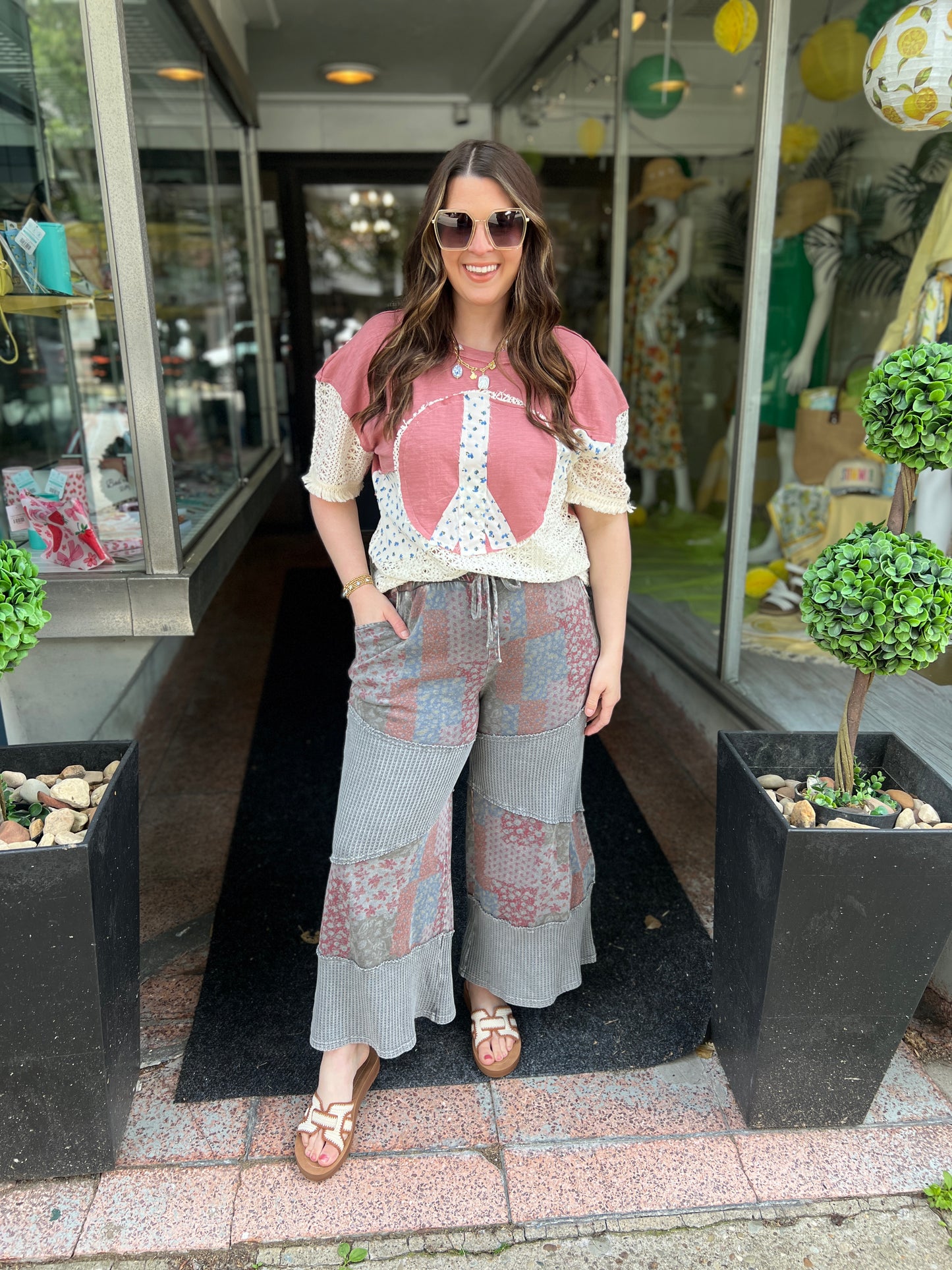 Feeling Better Patchwork Pants