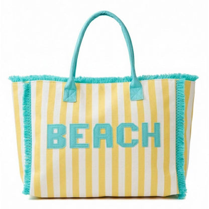 Beach Embroidered Tote