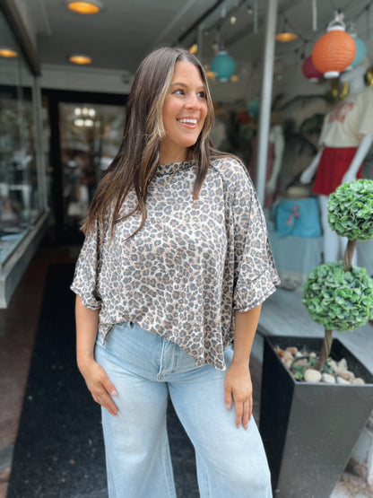 Don't Let Go Leopard Top
