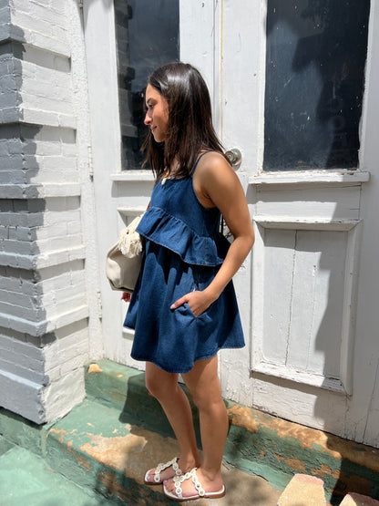 Do You Love Me Denim Dress