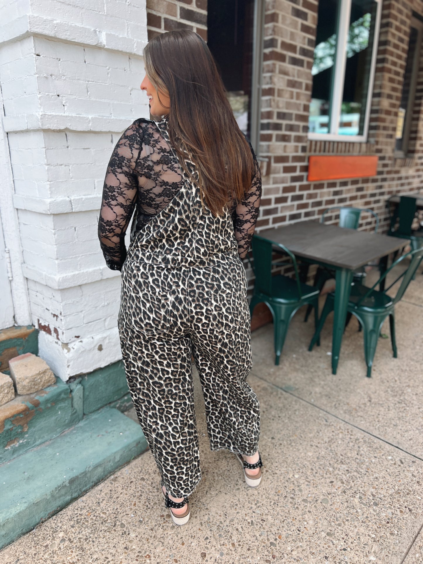 Come Close Leopard Overalls