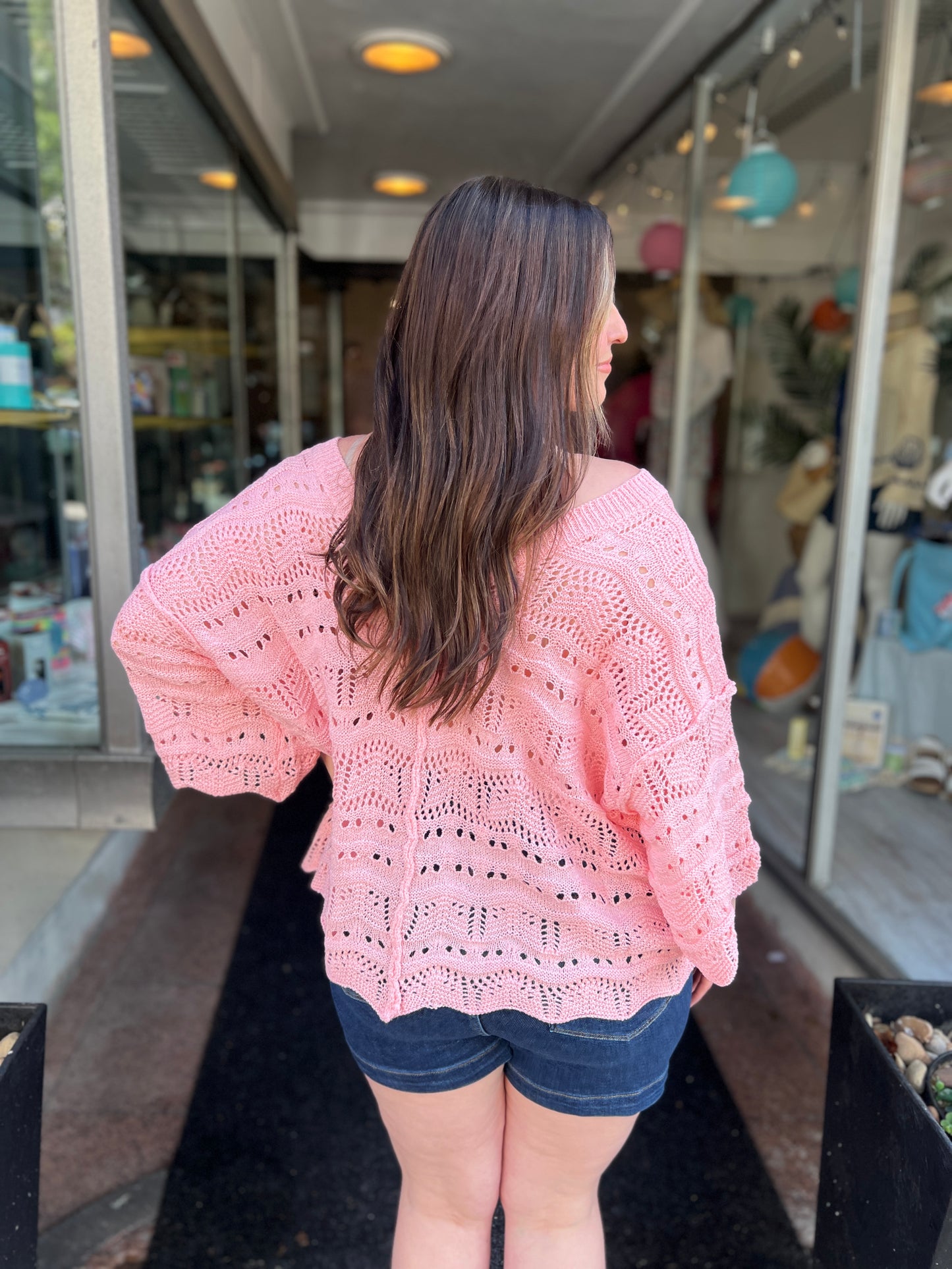 Own It Open Knit Sweater