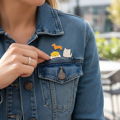 Dog Days Enamel Pins