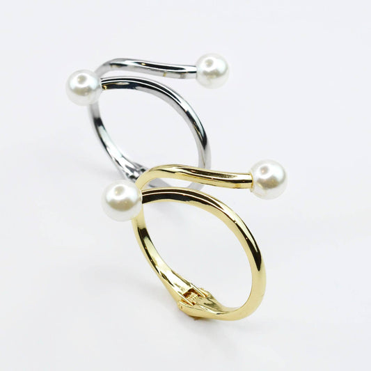 Kind of a Moment Double Pearl Bangle