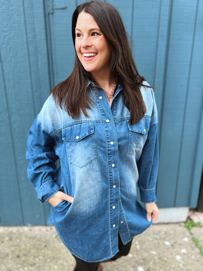 Sweetness Denim Button Down
