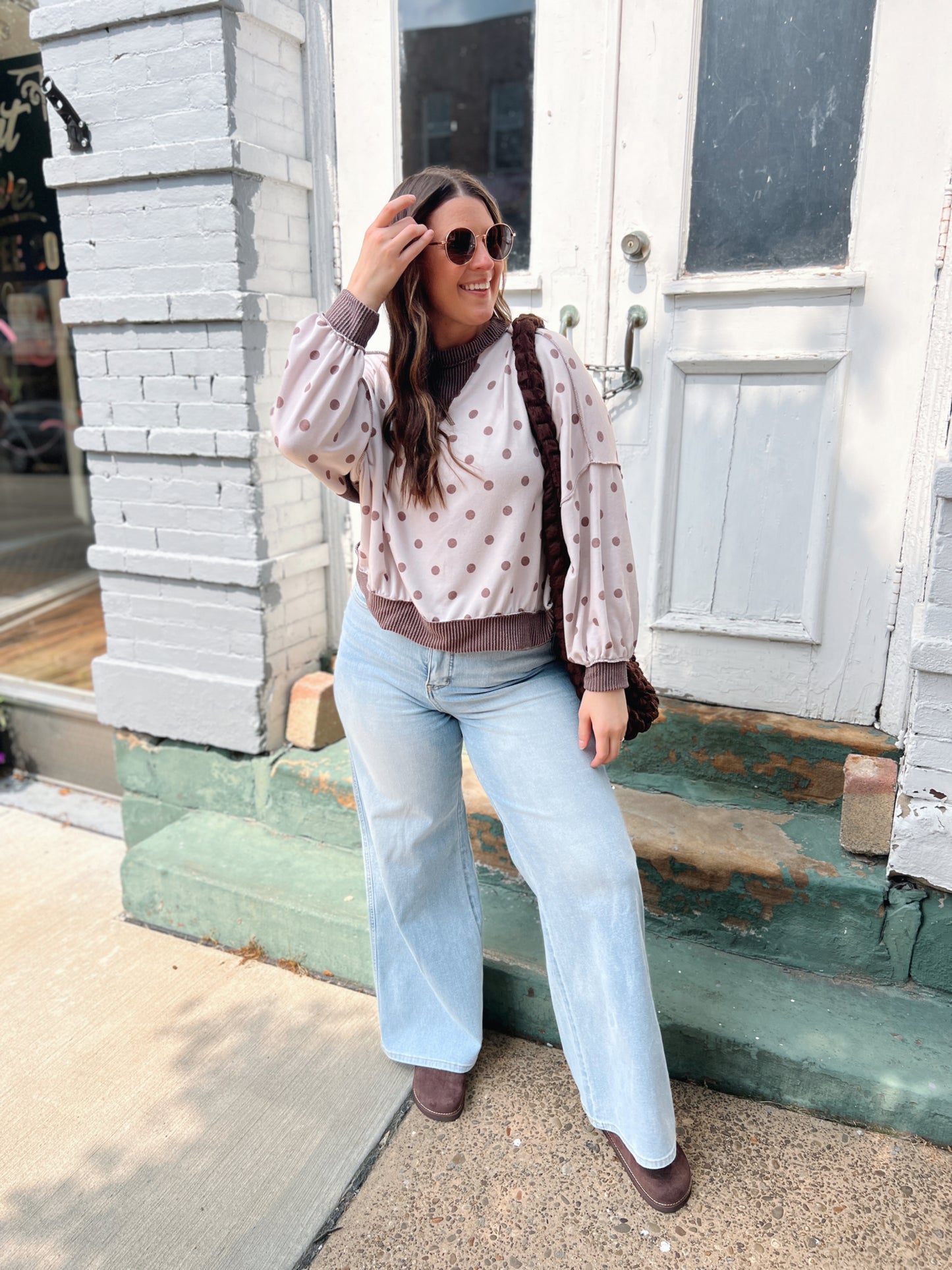Never Bothered Polka Dot Top