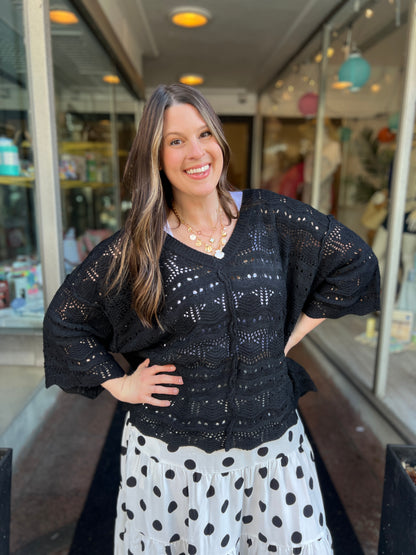 Own It Open Knit Sweater